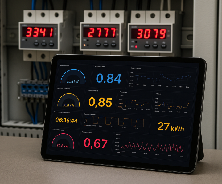 Asytrack Energy Meter — schermata software